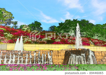 Nishiyama Park Azalea 100 selections of Japanese historical parks Nishiyama Park Azalea 100 selections of Japanese historical parks 89446065