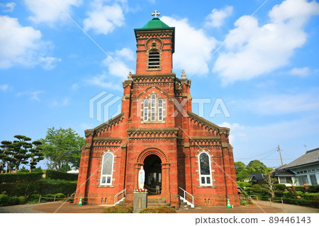 [長崎縣]天氣晴朗的田平天主教堂 89446143