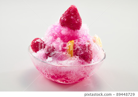 Sweet and cold strawberry shaved ice Sweet and cold strawberry shaved ice 89448729