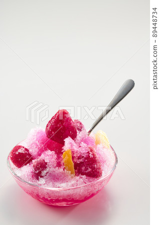 Sweet and cold strawberry shaved ice Sweet and cold strawberry shaved ice 89448734
