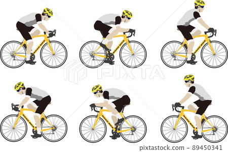 Road bike rider 89450341