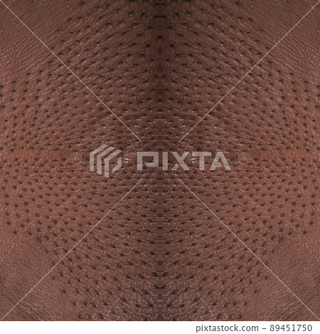 Background from a ostrich genuine leather brown 89451750