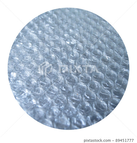 Plastic air bubble protection foil wrap texture background 89451777