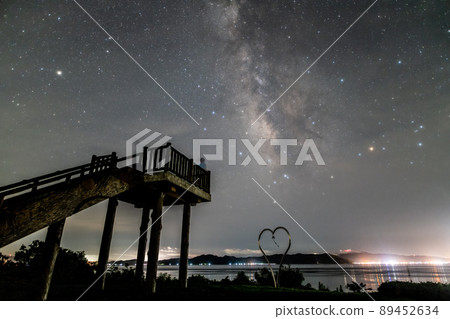 Sezumezaki Observatory and Milky Way Hayasaki Strait Nagasaki Kuchinotsu 89452634