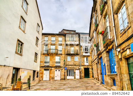 Traditional architecture of Santiago de Compostela. UNESCO world heritage in Galicia, Spain Traditional architecture of Santiago de Compostela. UNESCO world heritage in Galicia, Spain 89452642