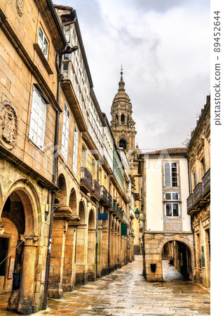 Traditional architecture of Santiago de Compostela. UNESCO world heritage in Galicia, Spain 89452644