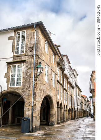 Traditional architecture of Santiago de Compostela. UNESCO world heritage in Galicia, Spain Traditional architecture of Santiago de Compostela. UNESCO world heritage in Galicia, Spain 89452645