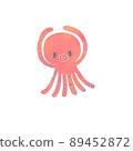 Octopus in ok pose 89452872