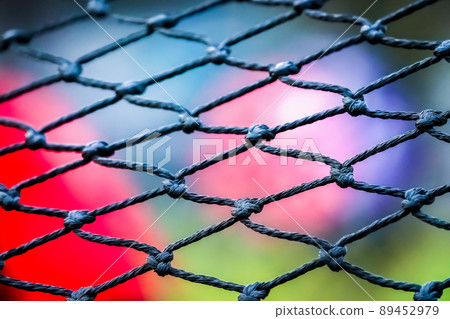 football goal net with blur background 89452979