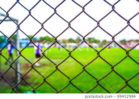 football goal net with blur background 89452994