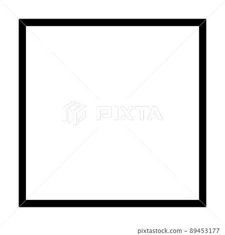 Square shape icon vector symbol for creative graphic design element in a pictogram illustration 89453177