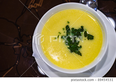 Traditional georgian chicken soup Chikhirtma Traditional georgian chicken soup Chikhirtma 89454531