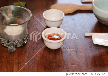 homemade hand spa treatment with sugar and honey 89455164