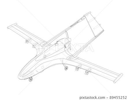 Military Predator Drone. Vector 89455252