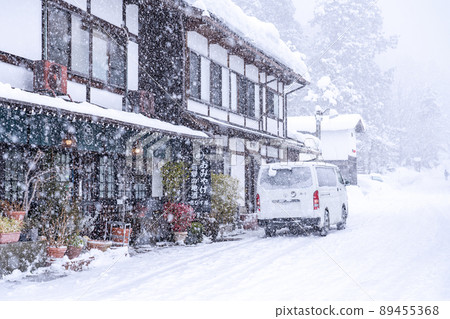 《岐阜縣》積雪的白川鄉/冬季合掌祖村 89455368