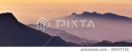 Mountains silhouette 89455736