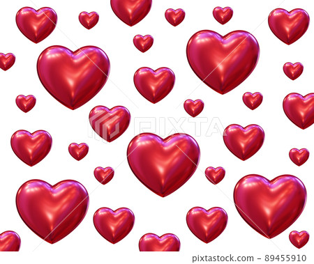Shining three-dimensional heart symbol background Shining three-dimensional heart symbol background 89455910