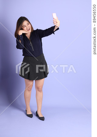 Chubby Asian Woman 89456550