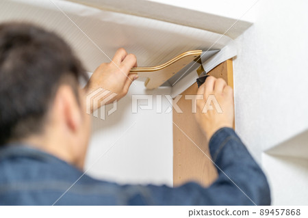 Remodeling DIY printing decorative film construction Dyknock sheet 89457868