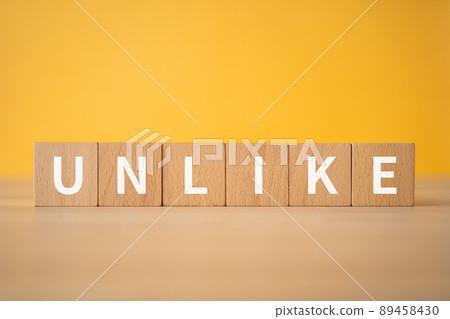 Building blocks with "UN LIKE" written on them Building blocks with "UN LIKE" written on them 89458430