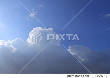 blue sky and white clouds blue sky and white clouds 89459767