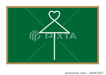 黑板上的崇光傘塗鴉 89461007