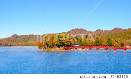 秋天的赤城山:大沼 秋天的赤城山:大沼 89463119