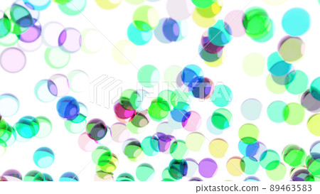 CG crystal ball, many colorful glass balls CG crystal ball, many colorful glass balls 89463583