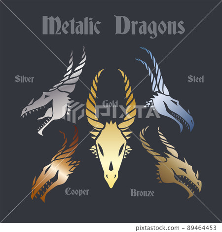 dragon face skull set metal dragon face skull set metal 89464453