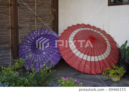 京都紅紫日式傘 89466155