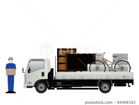 Waste and trucks 89466382