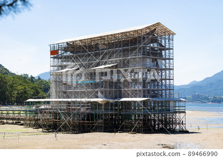 EOS R6. Hiroshima Miyajima, Otorii restoration work in progress. EOS R6. Hiroshima Miyajima, Otorii restoration work in progress. 89466990