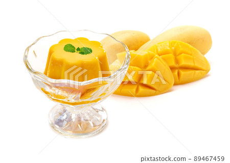 芒果布丁和芒果 芒果布丁和芒果 89467459