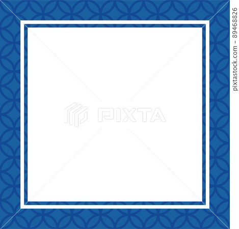 景泰藍花紋框壁紙圖片 89468826