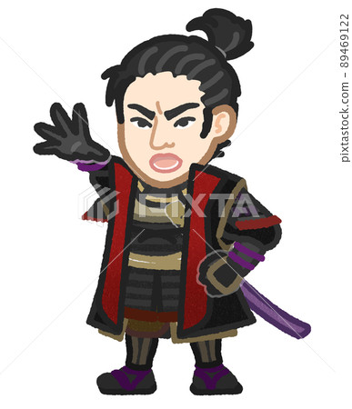 Oda Nobunaga-style armor warrior - Stock Illustration [89469122] - PIXTA