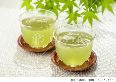 Cold green tea green tea summer image Cold green tea green tea summer image 89469378