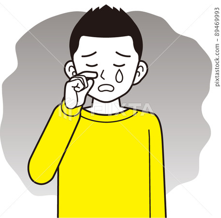 A man wearing a crying sweatshirt A man wearing a crying sweatshirt 89469993