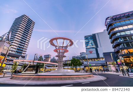 Tokyo cityscape of Japan The front of Otsuka station is a makeover. Overlooking the renewed Otsuka Station North Exit Station Square 89472340