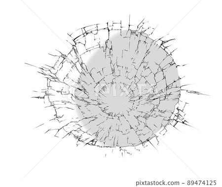 Hole in the ground made in battle A 89474125
