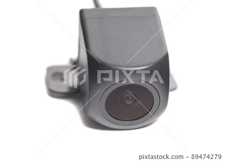 car rear view camera for parking assistance isolated on white background car rear view camera for parking assistance isolated on white background 89474279