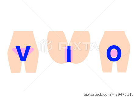 VIO hair removal. Hair loss site in the delicate zone. 89475113