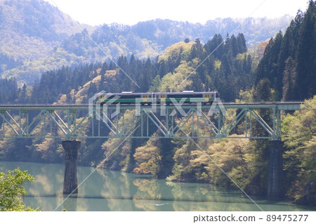 Tadami Line, No. 2 Tadami River Bridge (Mishima Town, Fukushima Prefecture) Tadami Line, No. 2 Tadami River Bridge (Mishima Town, Fukushima Prefecture) 89475277