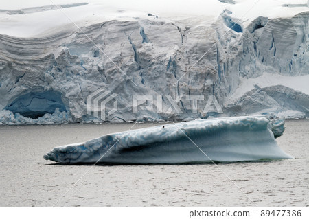 Antarctica - Non Tabular Iceberg - Global warming 89477386