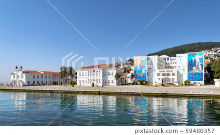 Naval High School, located on Heybeliada Island (the second largest of the Prince Islands) in the Sea of Marmara, to the southeast of Istanbul, Turkey 89480357