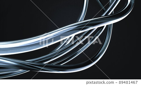銀色和黑色抽像圖形材料 銀色和黑色抽像圖形材料 89481467