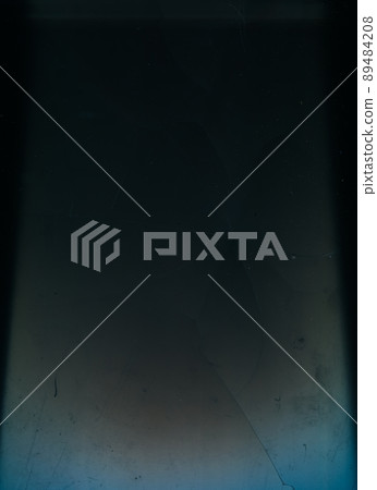 Broken texture overlay. Aged glass. Weathered effect layer. Dust scratches dirt stains noise on dark blue black abstract grunge background. Broken texture overlay. Aged glass. Weathered effect layer. Dust scratches dirt stains noise on dark blue black abstract grunge background. 89484208