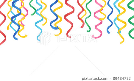 Background material for decorations hanging from the ceiling at parties_hanging ribbons_16: 9 Background material for decorations hanging from the ceiling at parties_hanging ribbons_16: 9 89484752