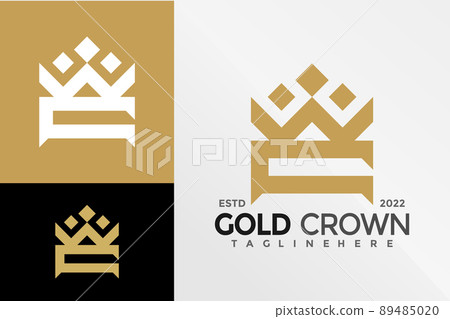 Letter C Golden Crown Logo Design Vector illustration template Letter C Golden Crown Logo Design Vector illustration template 89485020