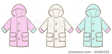 Colorful raincoat 89486385