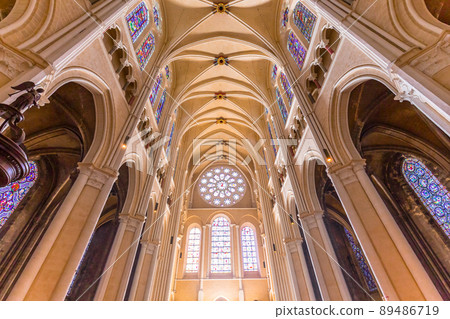 Cathedral of Our Lady of Chartres , France, interiors 89486719
